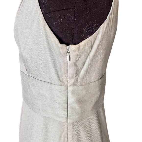 J. Crew Sophia 100% Silk Dress 8 Mint Light Green Fit & Flare Fully Lined Summer - Picture 6 of 8